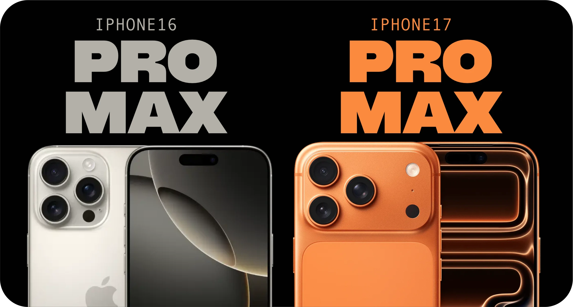 iPhone 17 Pro Max sob a lupa: vale a pena morder a maçã mais uma vez? 1 Comparativo iPhone 16 vs 17 Pro Max