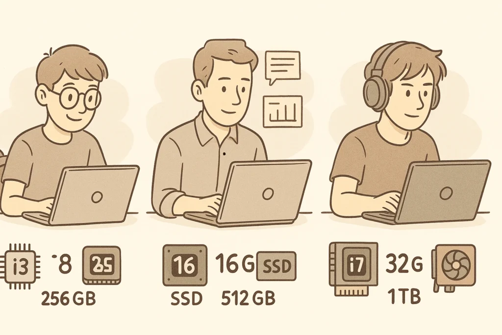 Notebook novo: O que você precisa saber antes de comprar (Guia 2025) 2 Processador, memória ram e amazenamento de um notebook